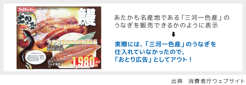  【食品販売】（平成26年１月21日 措置命令）